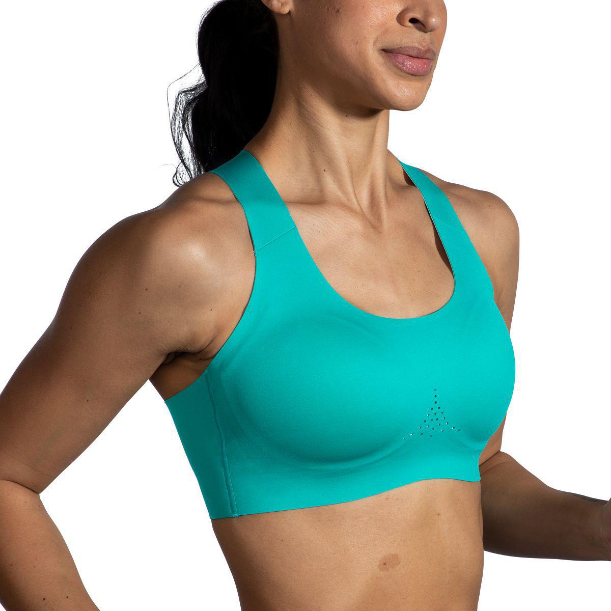 Brooks-Women's Brooks Dare Crossback Run Bra 2.0-Nile Green-Pacers Running