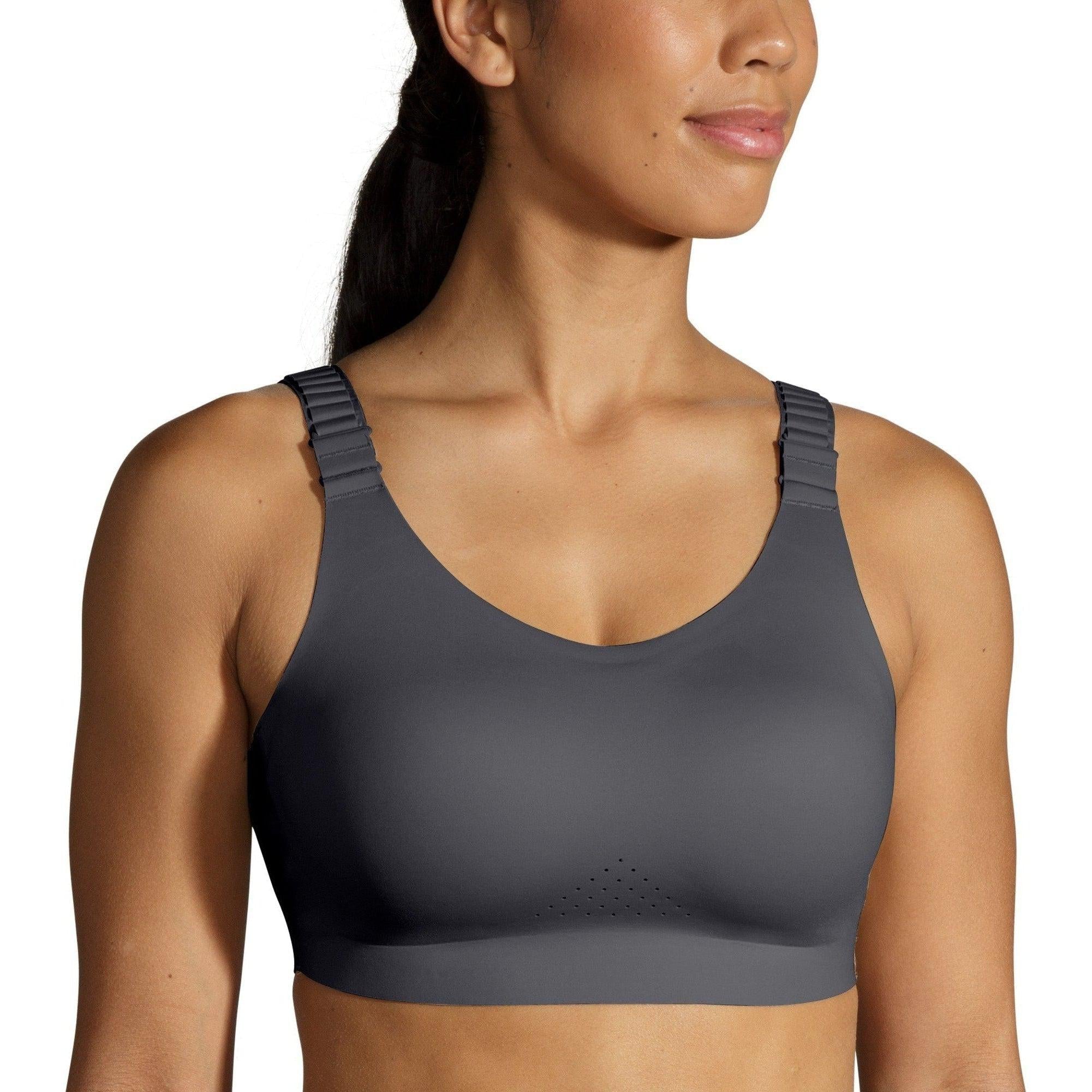 Brooks-Women's Brooks Dare Scoopback Run Bra 2.0-Asphalt-Pacers Running