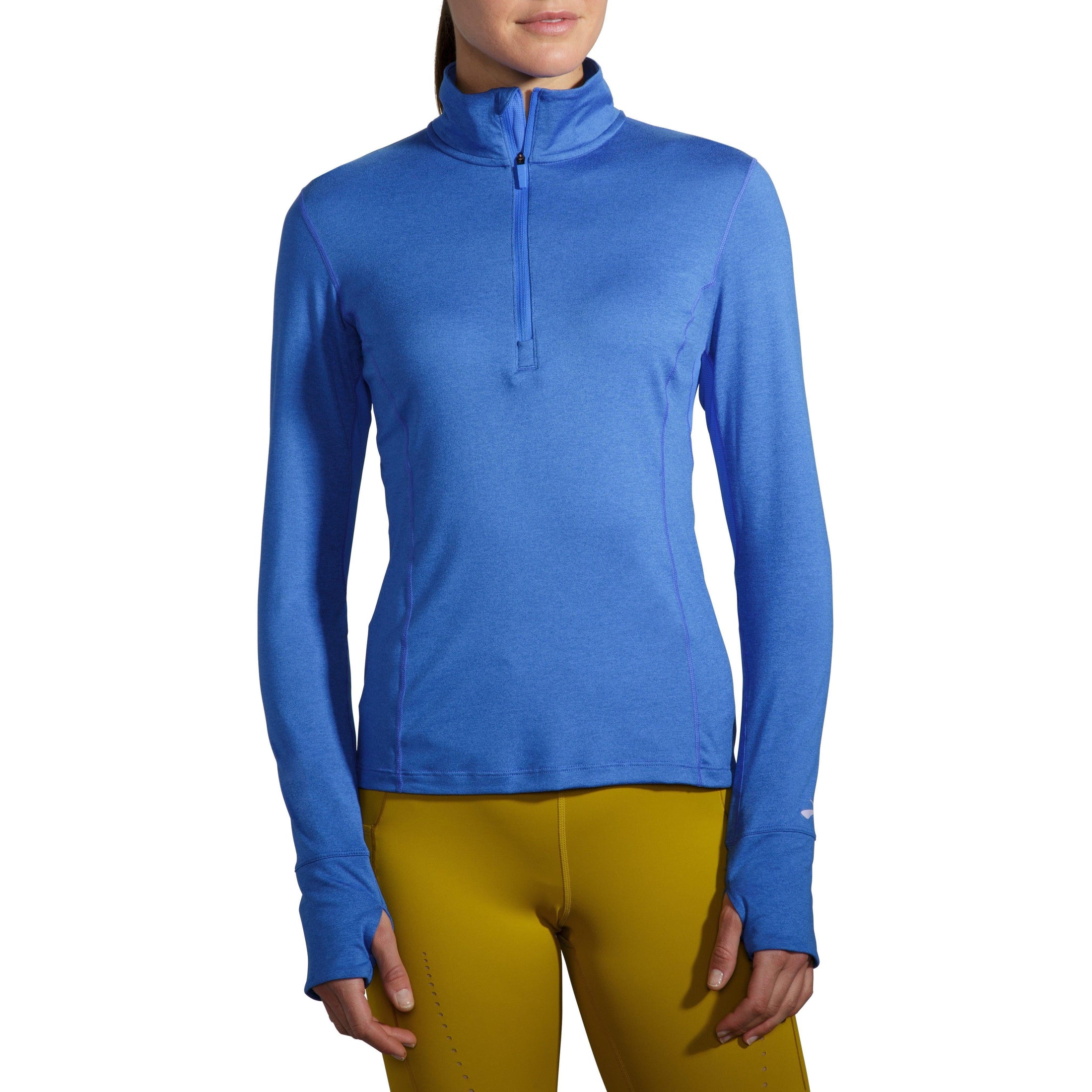 Brooks-Women's Brooks Dash 1/2 Zip-Heather Bluetiful-Pacers Running