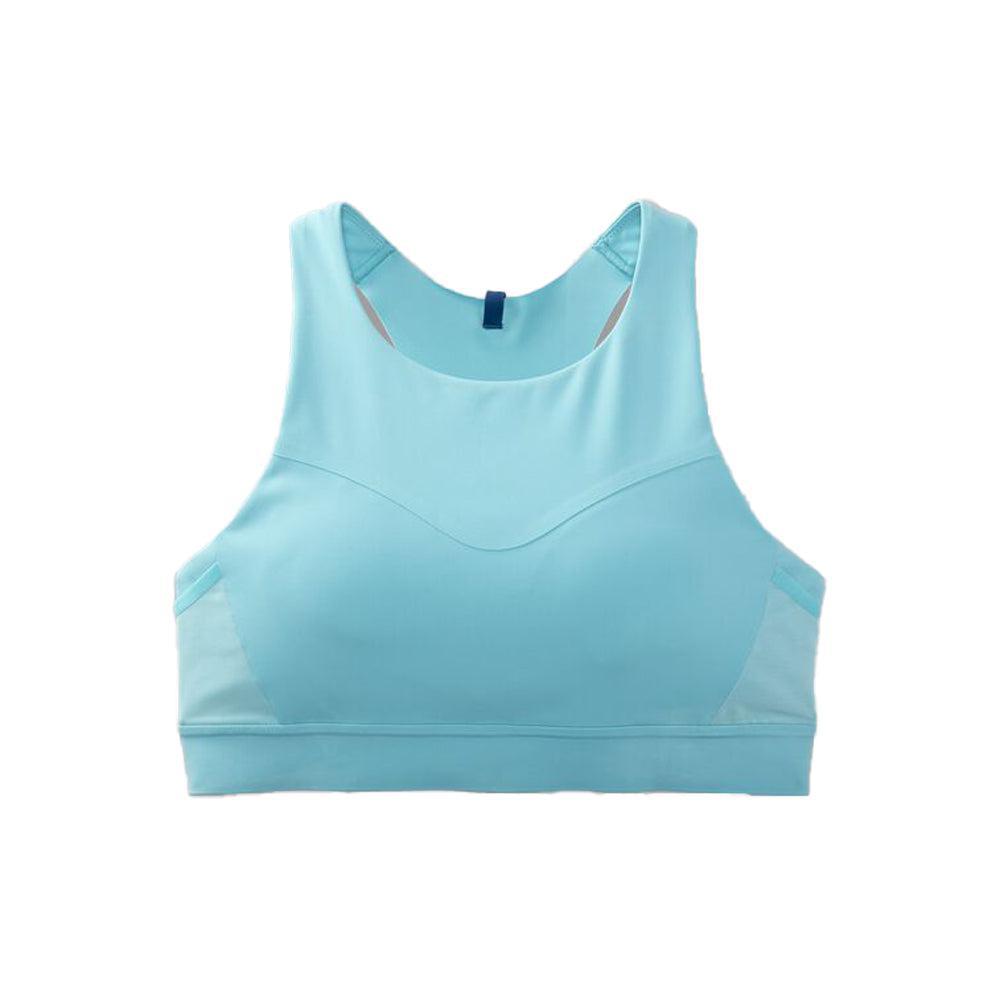 Brooks-Women's Brooks Drive 3 Pocket Run Bra-Vivid Teal-Pacers Running