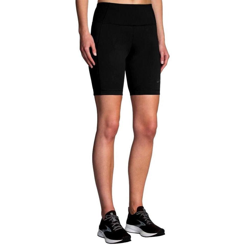 Brooks-Women's Brooks Method 8" Short Tight-Black-Pacers Running