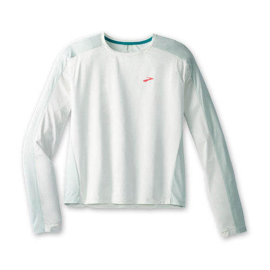 Brooks-Women's Brooks Sprint Free Long Sleeve 2.0-Mint Mix-Pacers Running