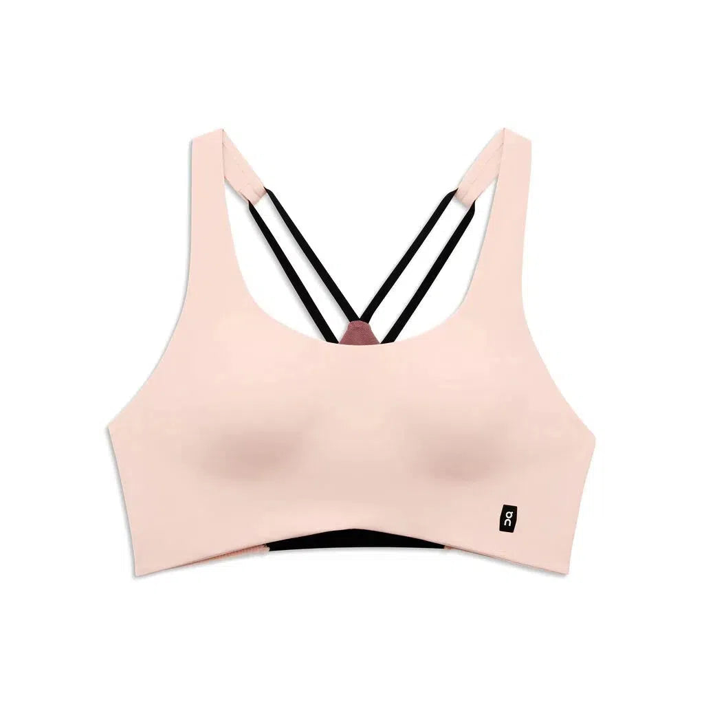 On-Women's On Active Bra-Doe/Cherry-Pacers Running