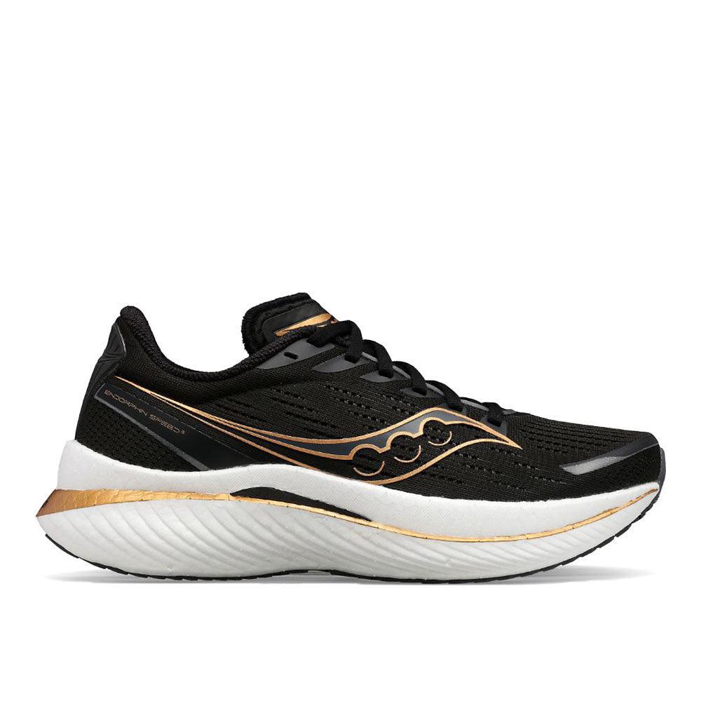 Saucony-Women's Saucony Endorphin Speed 3-Black/Goldstruck-Pacers Running