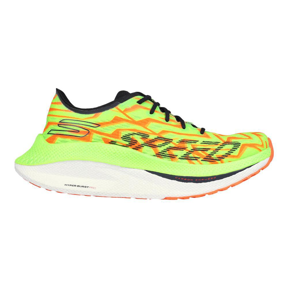 Skechers-Women's Skechers Go Run Speed Beast-Green Textile/Orange Trim-Pacers Running